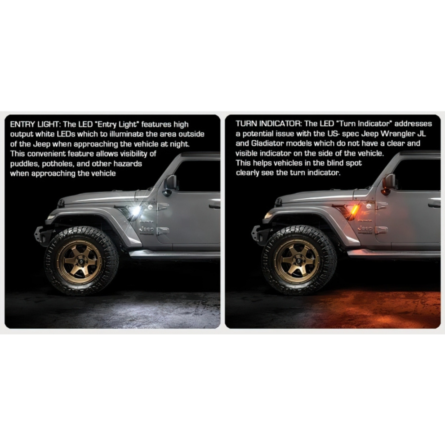 Oracle Sidetrack LED System For Jeep Wrangler JL/ Gladiator JT