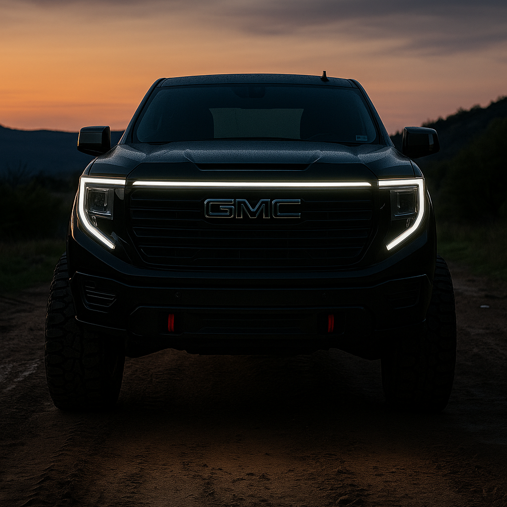 2024-2026 GMC Sierra 1500 LED Grille Light Kit – AT4/AT4X/SLT/Denali/Denali Ultimate, IP67, Plug-and-Play Ready