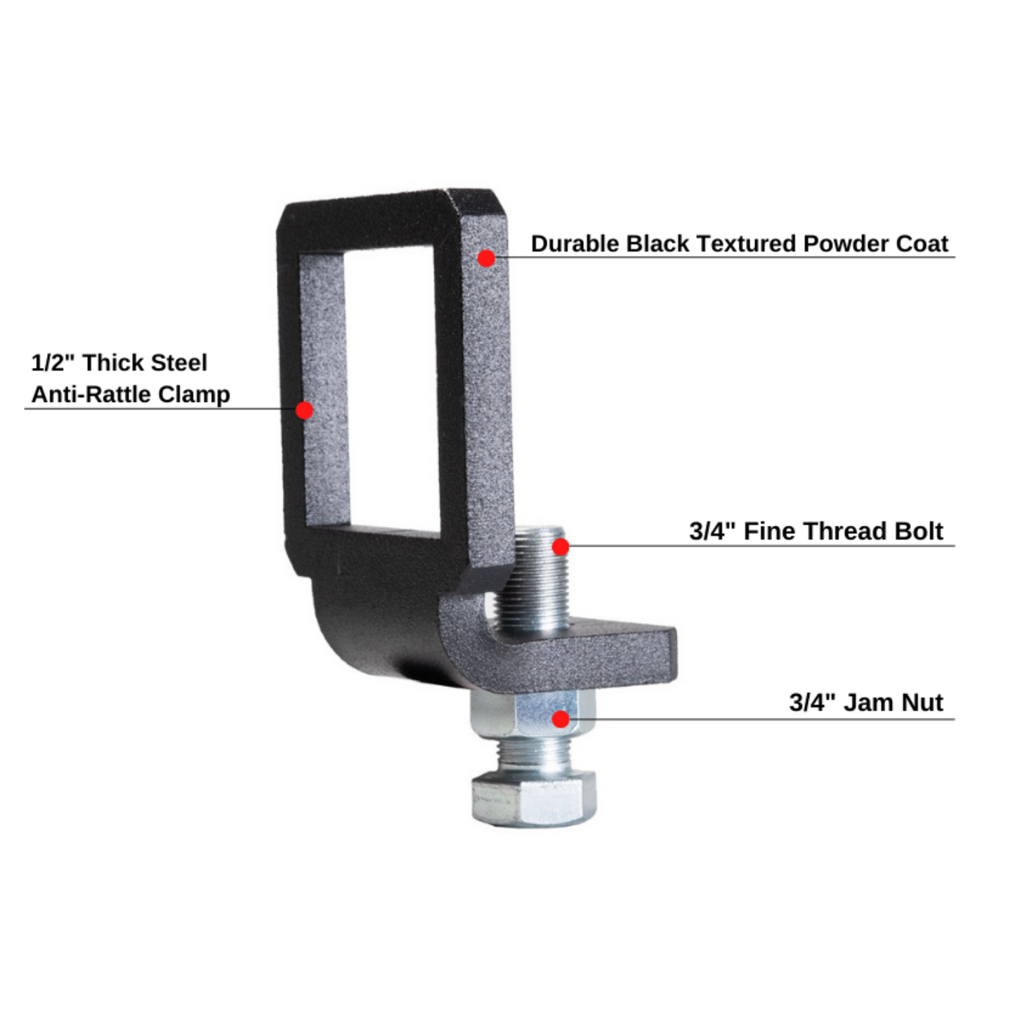 2.5" BulletProof Anti-Rattle Clamp