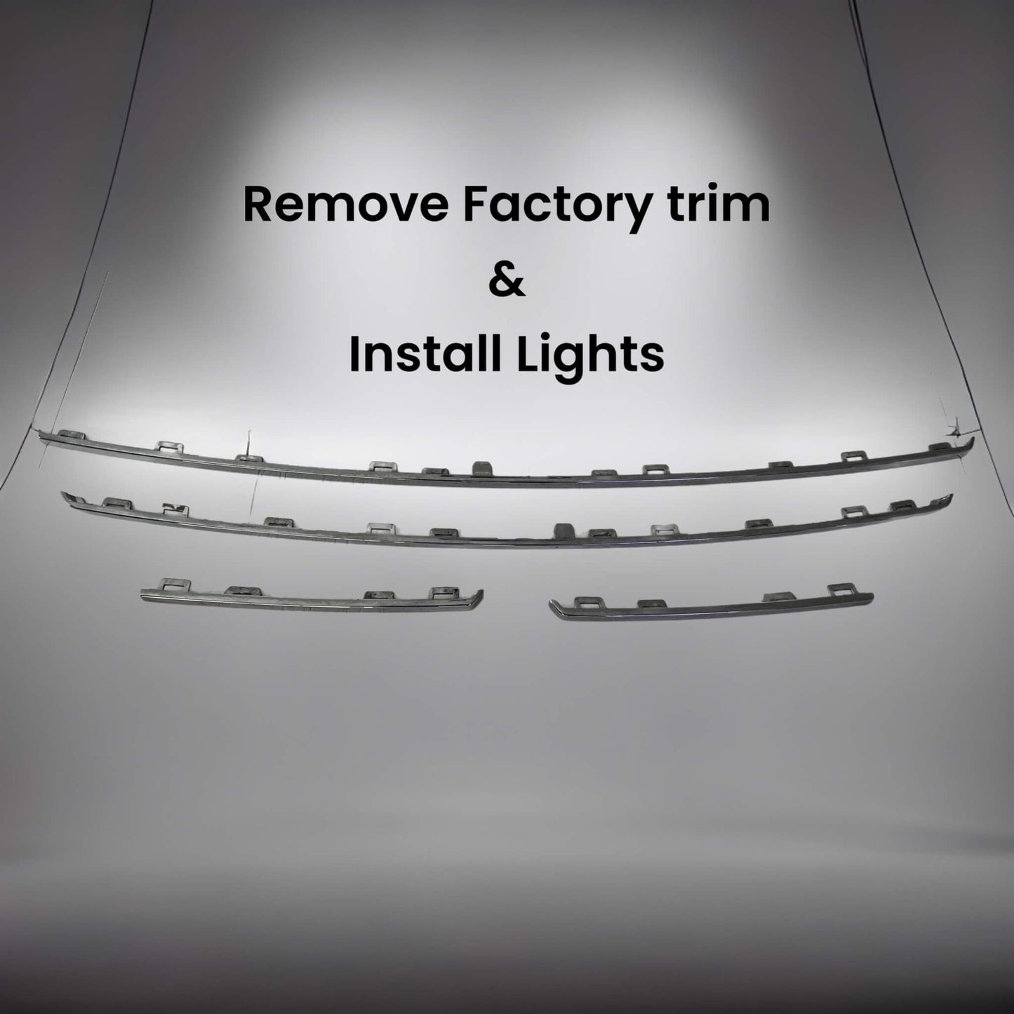 2015-2017 Ford F150 LED “Ghost” Grille Light Kit – Platinum, 6500 K White, IP67 Waterproof