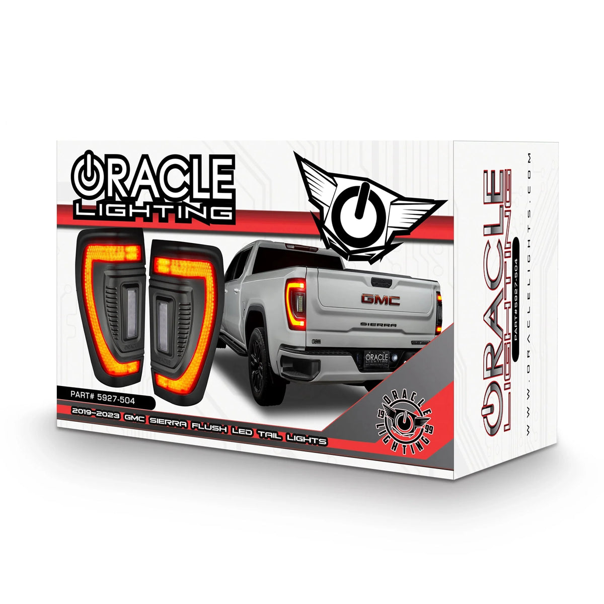 2019-2026 GMC Sierra 1500 ORACLE Flush Mount LED Tail Lights with Sequential Turn Signals