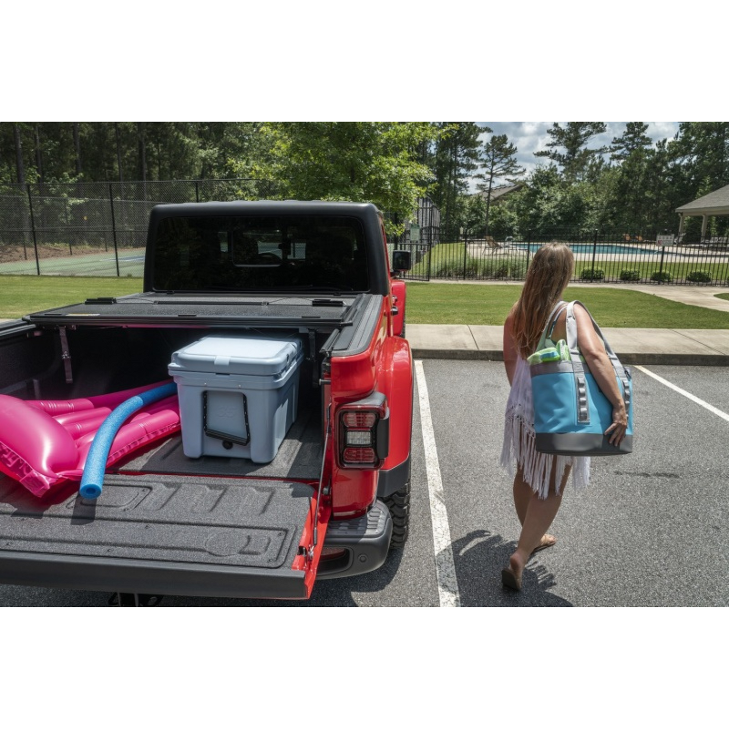Jeep Gladiator Armis Hard Folding Cover with LINE-X Bed Cover