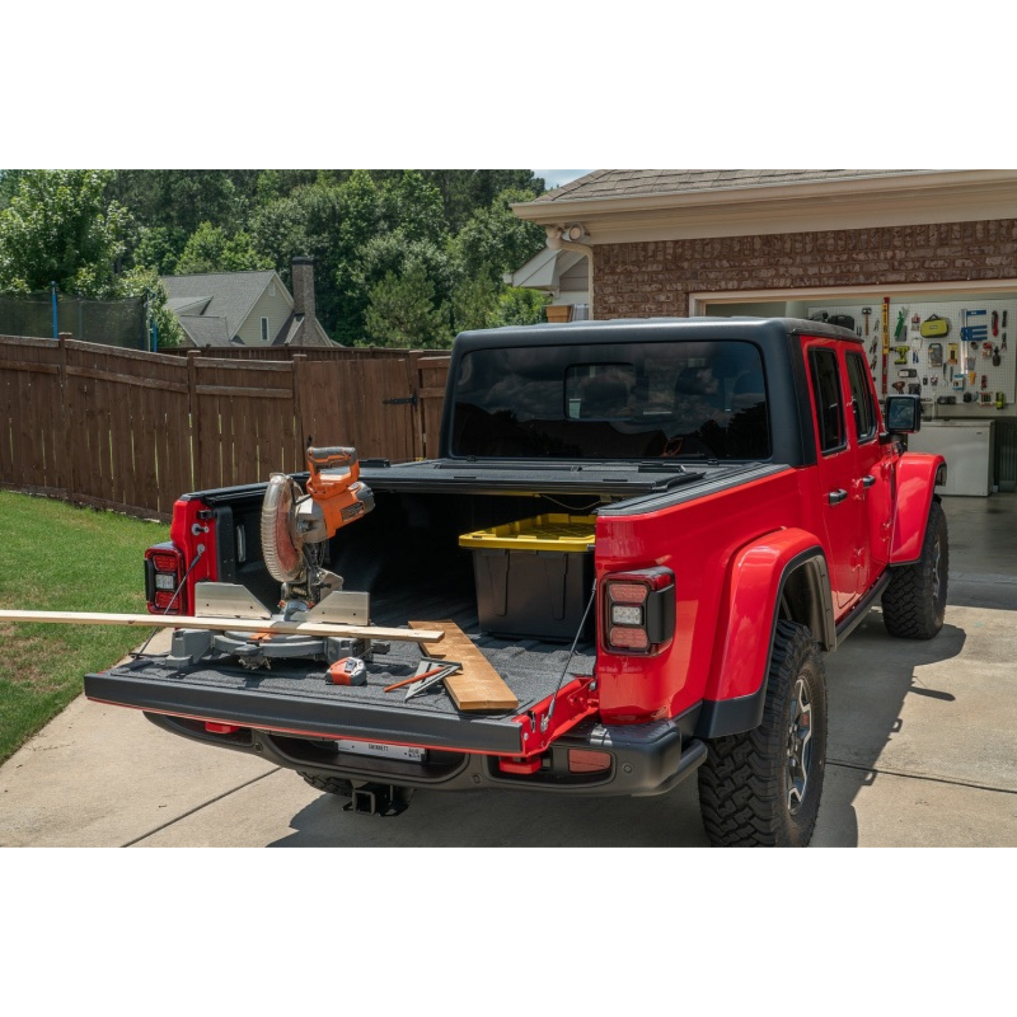 Jeep Gladiator Armis Hard Folding Cover with LINE-X Bed Cover