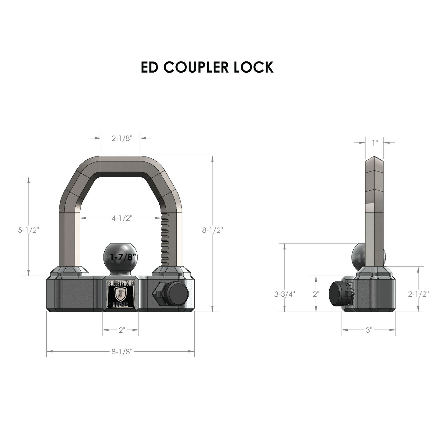 BulletProof Extreme Duty Coupler Lock