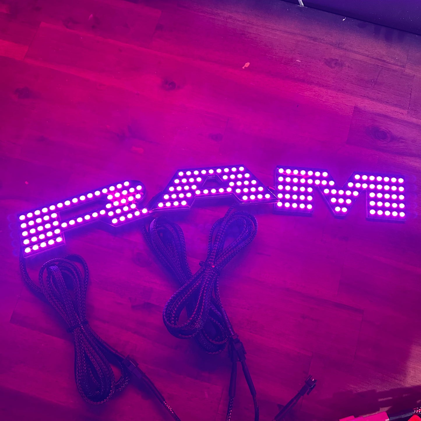 2019-2024 RAM RGBW Flow series LED Illuminated Badge Emblem Logo
