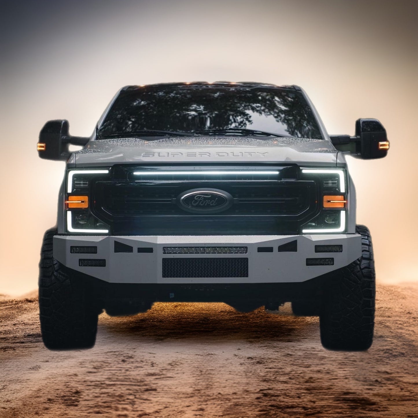 2021-2022 Ford F-250/F-350/F-450/F-550 Single LED Grille Accent Bar – KR/STX/Platinum/XLT, IP67
