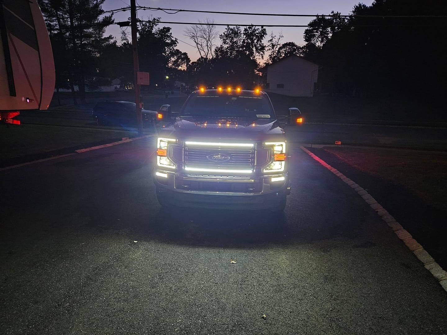 2020-2022 Ford F-350/F-450/F-550 LED Grille Light Kit – High Flow & Limited, IP67, Plug-and-Play Ready