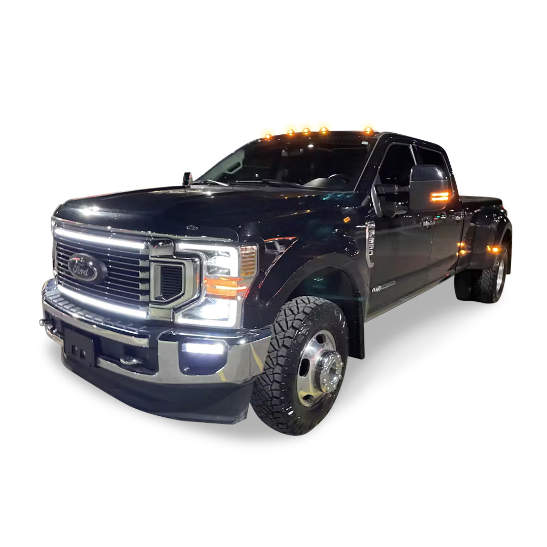 2020-2022 Ford F-350/F-450/F-550 LED Grille Light Kit – High Flow & Limited, IP67, Plug-and-Play Ready