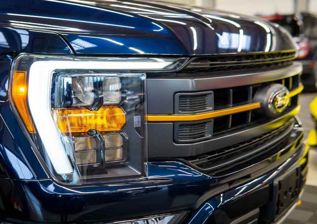 2021-2023 Ford F150 Tremor LED Grille Light Kit – White DRL Strip, IP67, Plug-and-Play Ready