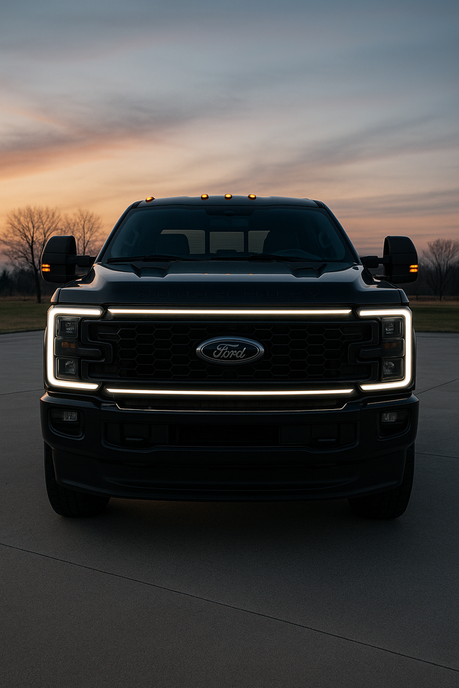 2023-2025 Ford Super Duty “Ghost” LED Grille Light Kit – F-250/F-350/F-450/F-550, IP67, Plug-and-Play Ready