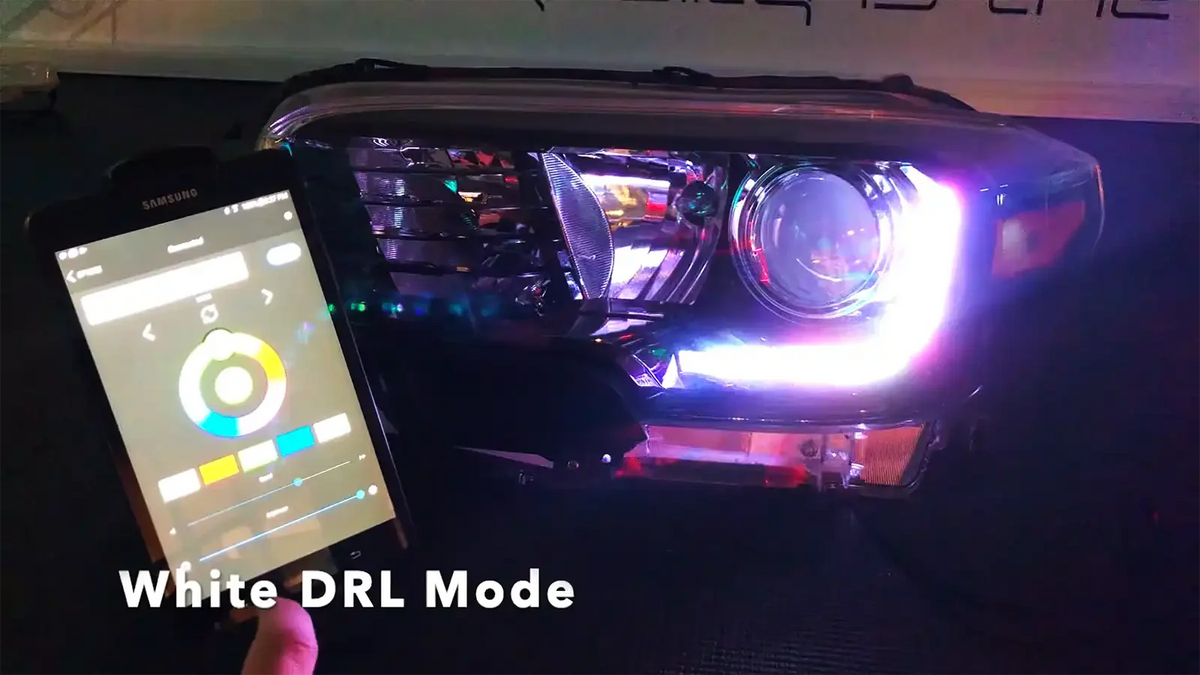 2016-2023 Toyota Tacoma ORACLE Lighting Dynamic ColorSHIFT RGB+A Headlight DRL Kit