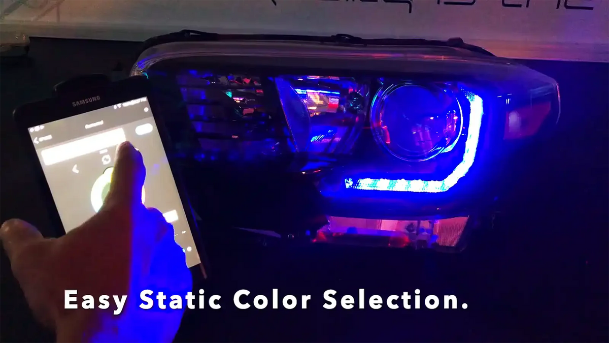 2016-2023 Toyota Tacoma ORACLE Lighting Dynamic ColorSHIFT RGB+A Headlight DRL Kit