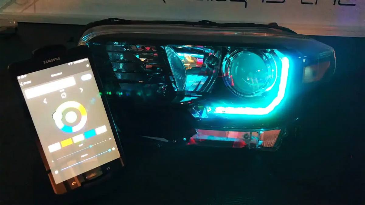 2016-2023 Toyota Tacoma ORACLE Lighting Dynamic ColorSHIFT RGB+A Headlight DRL Kit