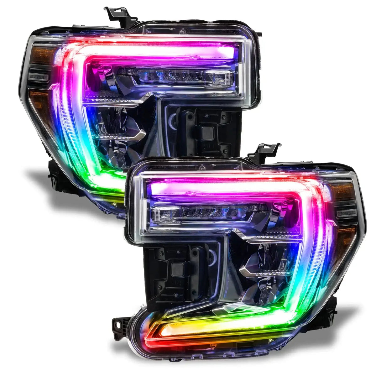 2019-2022 GMC Sierra 1500 ORACLE Lighting ColorSHIFT RGB+W Headlight DRL Upgrade Kit