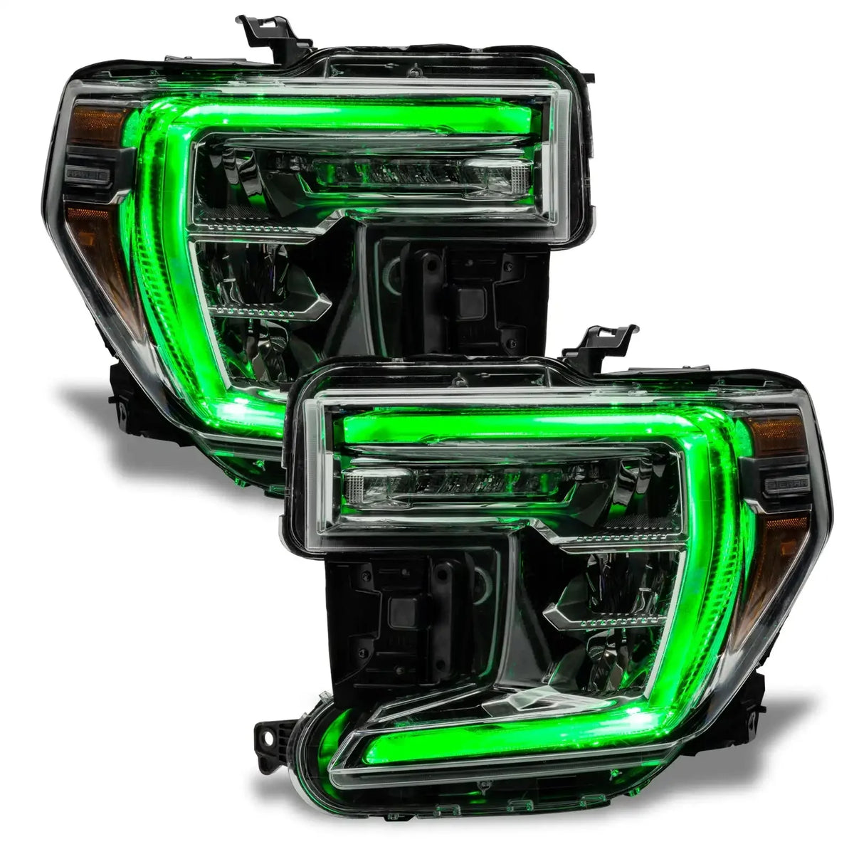 2019-2022 GMC Sierra 1500 ORACLE Lighting ColorSHIFT RGB+W Headlight DRL Upgrade Kit