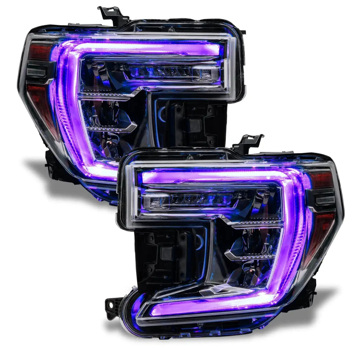 2019-2022 GMC Sierra 1500 ORACLE Lighting ColorSHIFT RGB+W Headlight DRL Upgrade Kit