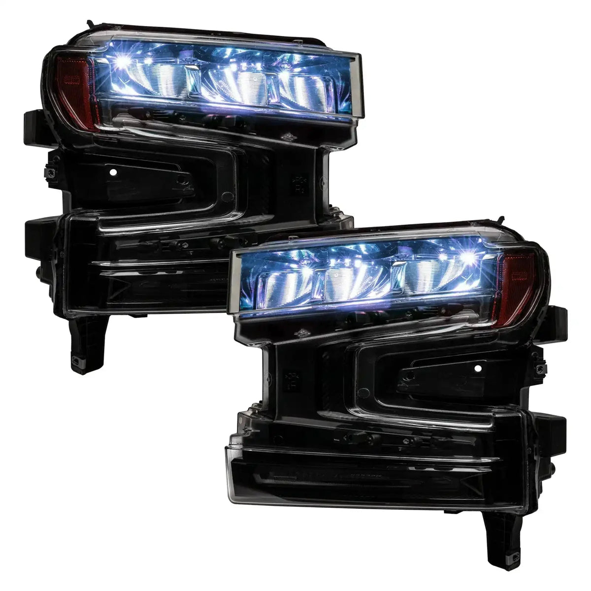 2019-2022 Chevrolet Silverado 1500 ORACLE Lighting ColorSHIFT RGB Demon Eye Headlight Upgrade