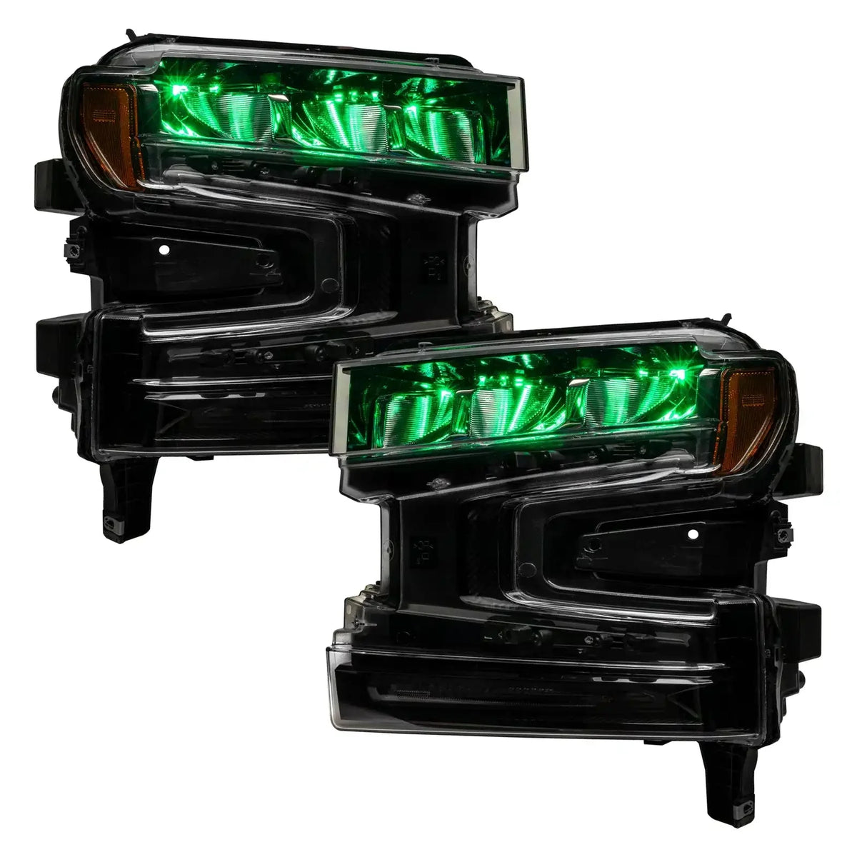2019-2022 Chevrolet Silverado 1500 ORACLE Lighting ColorSHIFT RGB Demon Eye Headlight Upgrade
