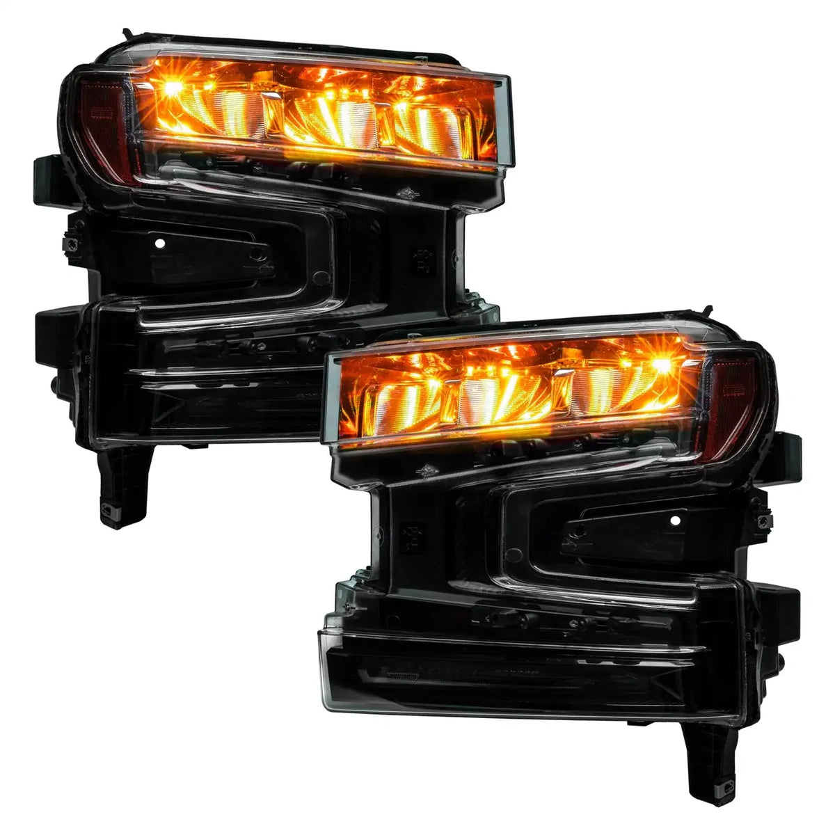 2019-2022 Chevrolet Silverado 1500 ORACLE Lighting ColorSHIFT RGB Demon Eye Headlight Upgrade