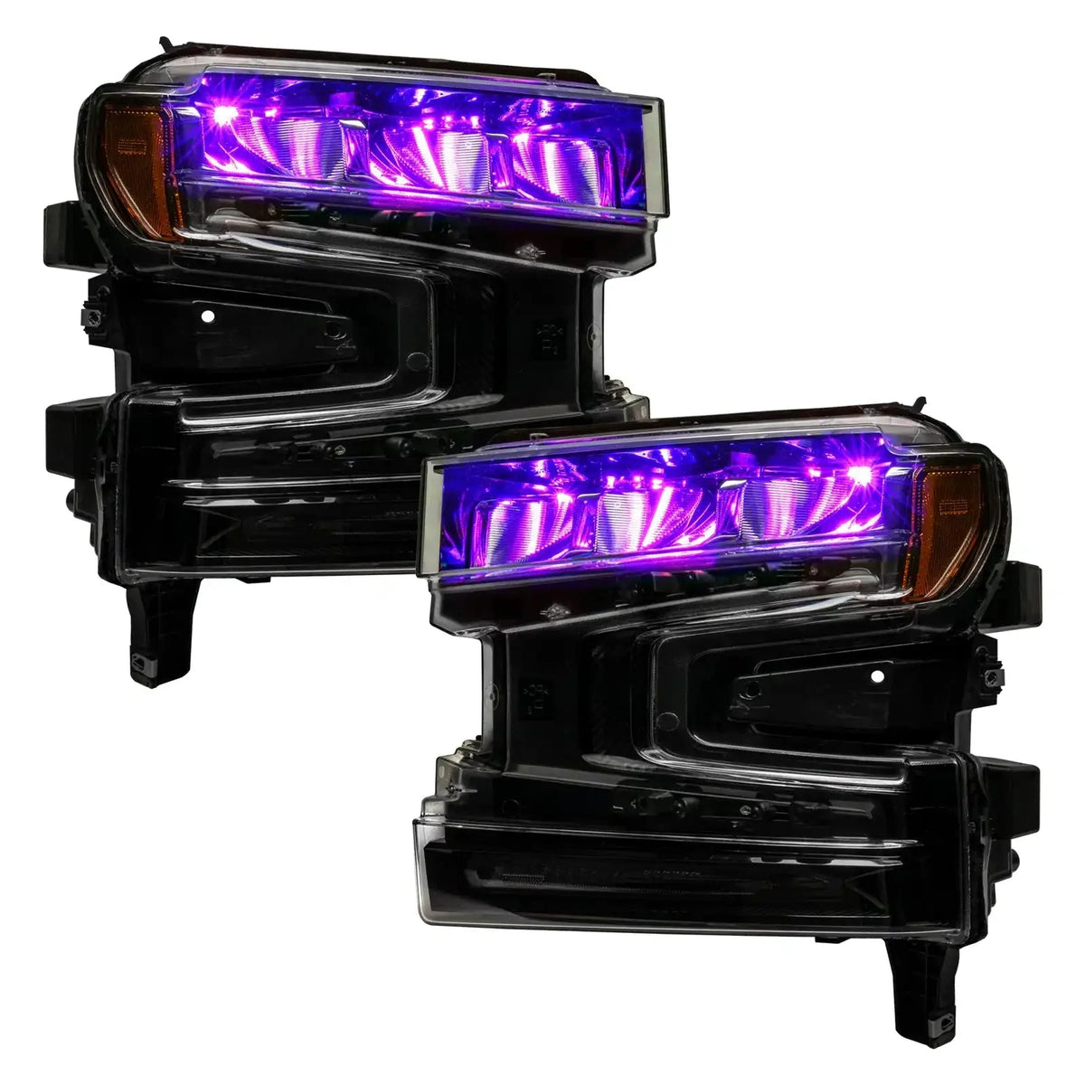 2019-2022 Chevrolet Silverado 1500 ORACLE Lighting ColorSHIFT RGB Demon Eye Headlight Upgrade