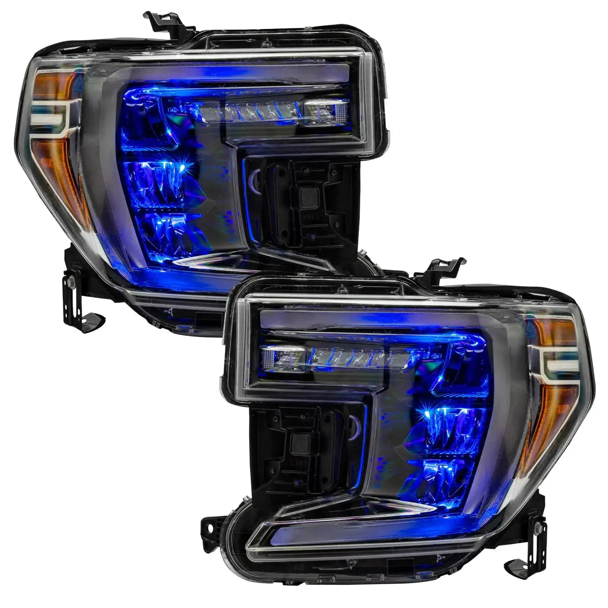 2019-2022 GMC Sierra 1500 ORACLE Lighting ColorSHIFT RGB Demon Eye Headlight Upgrade