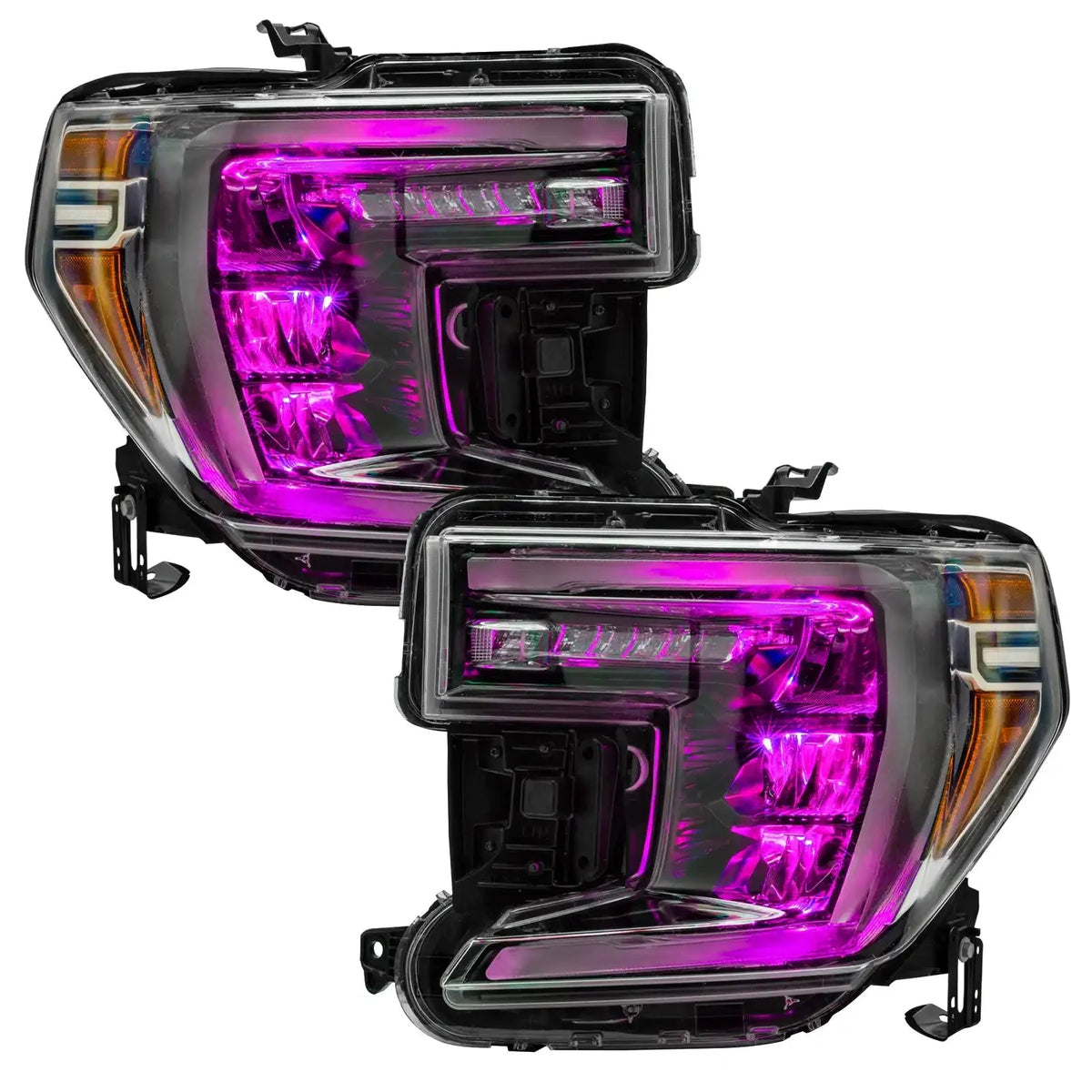 2019-2022 GMC Sierra 1500 ORACLE Lighting ColorSHIFT RGB Demon Eye Headlight Upgrade