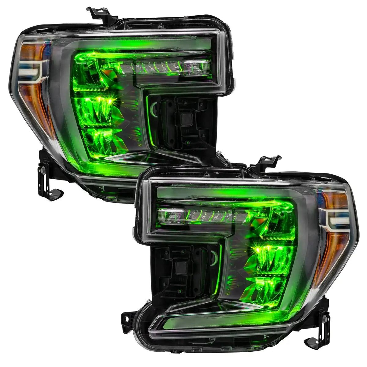 2019-2022 GMC Sierra 1500 ORACLE Lighting ColorSHIFT RGB Demon Eye Headlight Upgrade