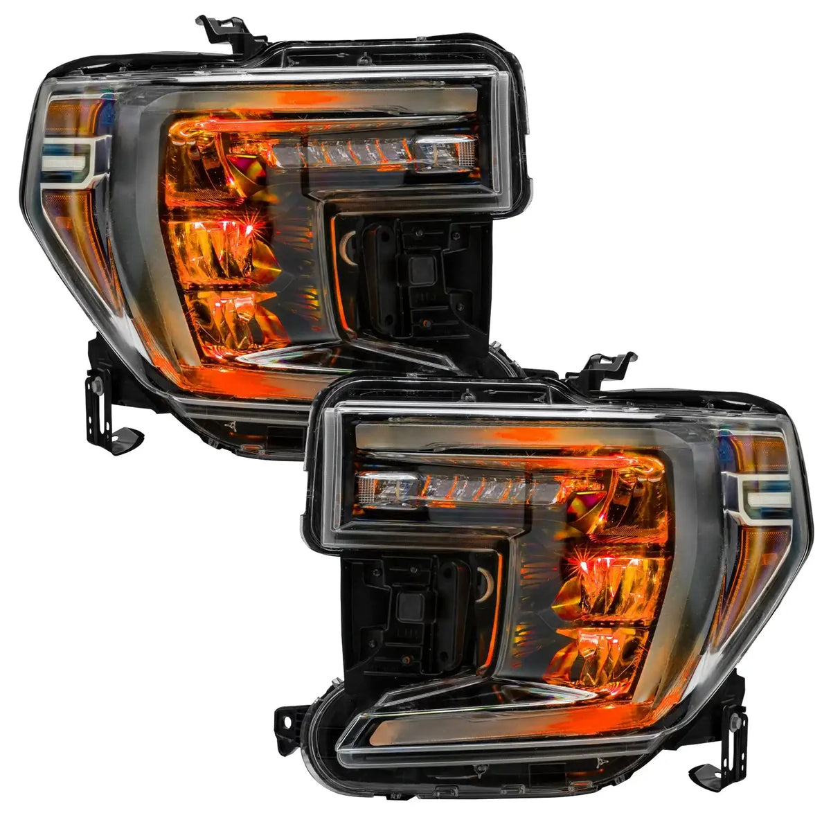 2019-2022 GMC Sierra 1500 ORACLE Lighting ColorSHIFT RGB Demon Eye Headlight Upgrade