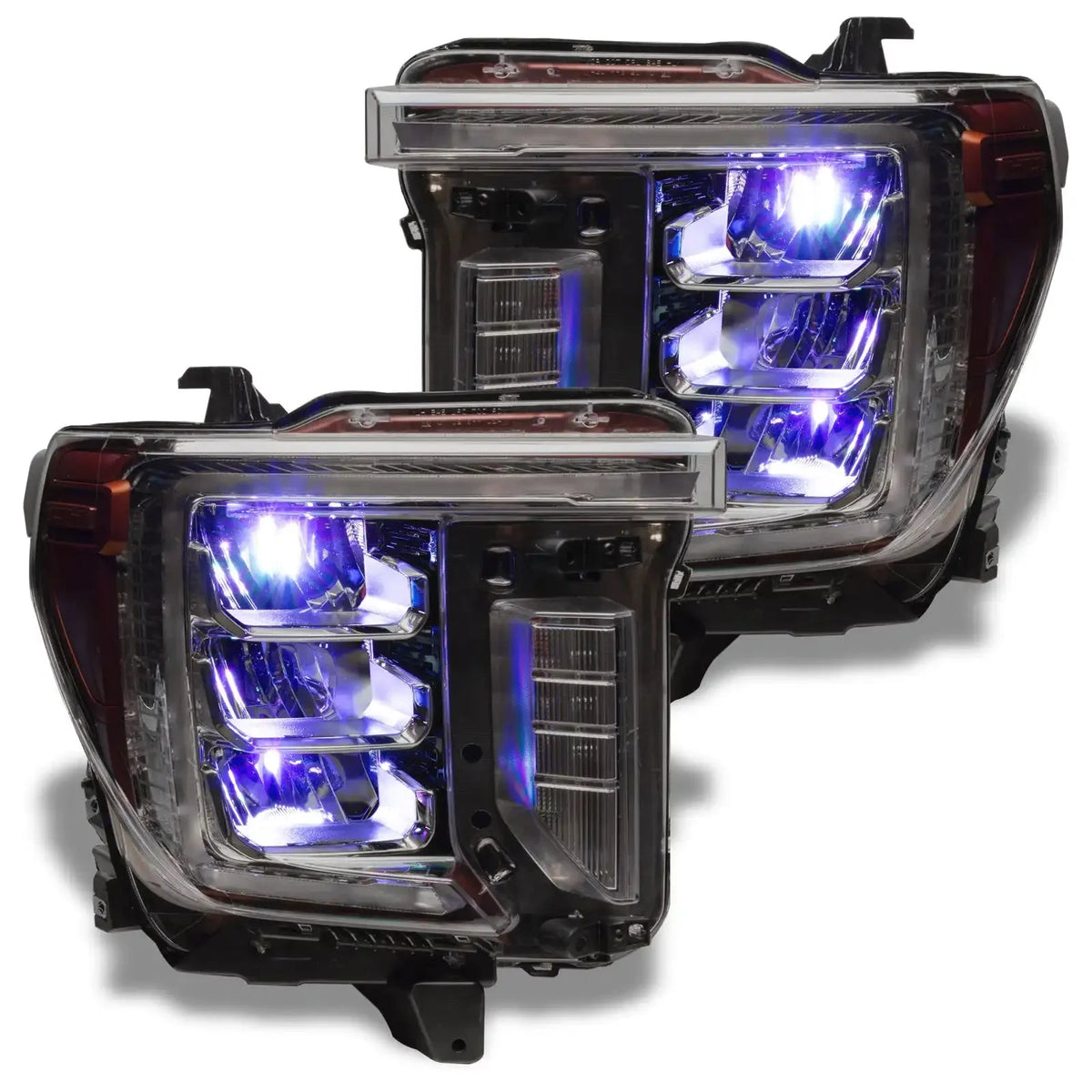 2020-2023 GMC Sierra 2500 HD/3500 HD ORACLE Lighting ColorSHIFT RGB Demon Eye Headlight Upgrade