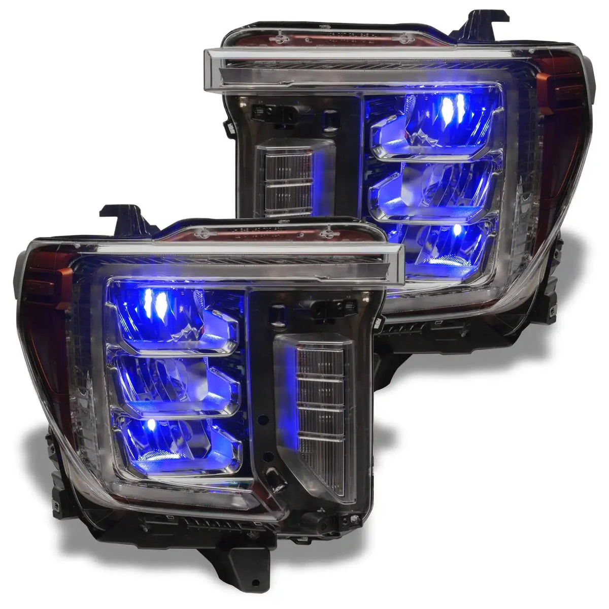 2020-2023 GMC Sierra 2500 HD/3500 HD ORACLE Lighting ColorSHIFT RGB Demon Eye Headlight Upgrade