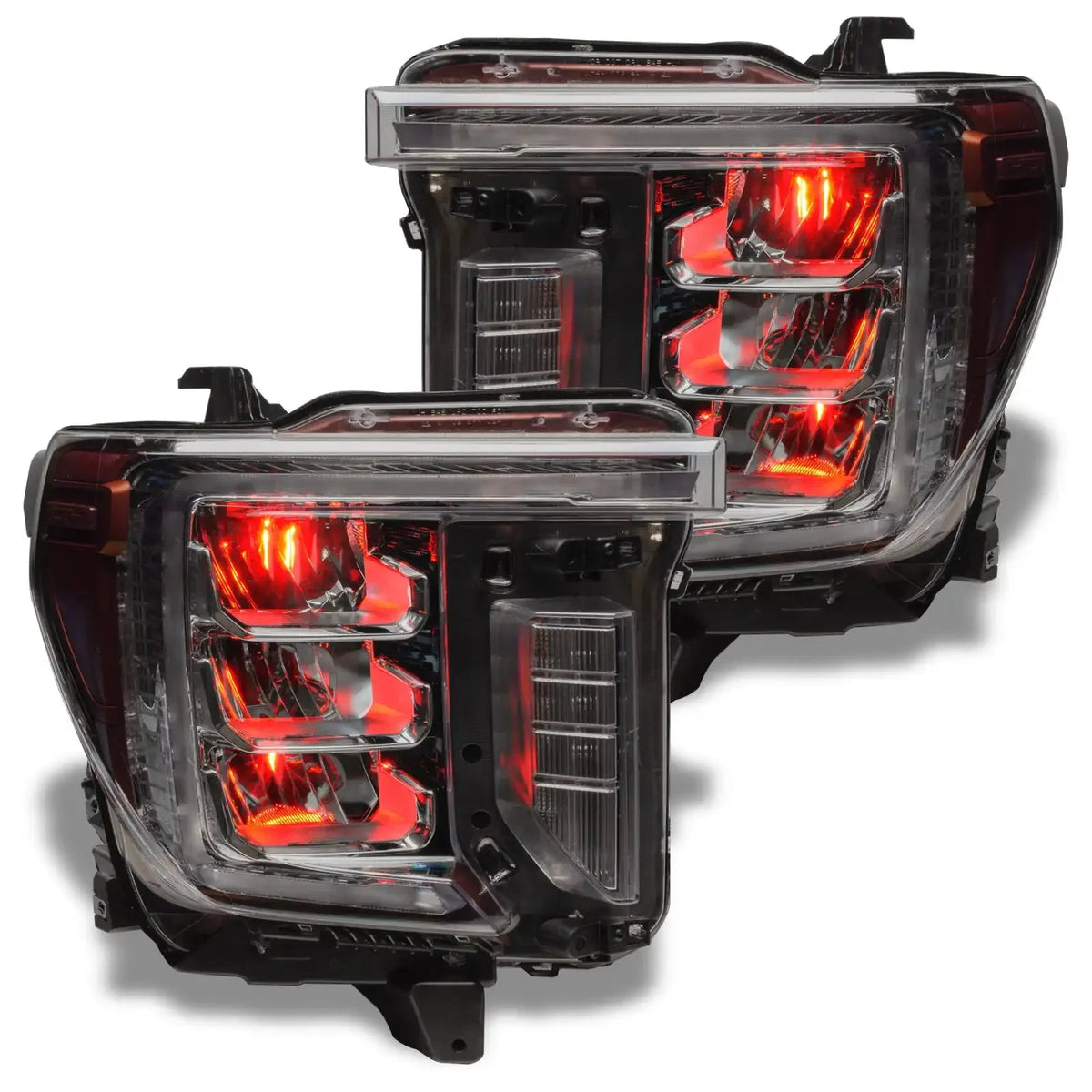 2020-2023 GMC Sierra 2500 HD/3500 HD ORACLE Lighting ColorSHIFT RGB Demon Eye Headlight Upgrade