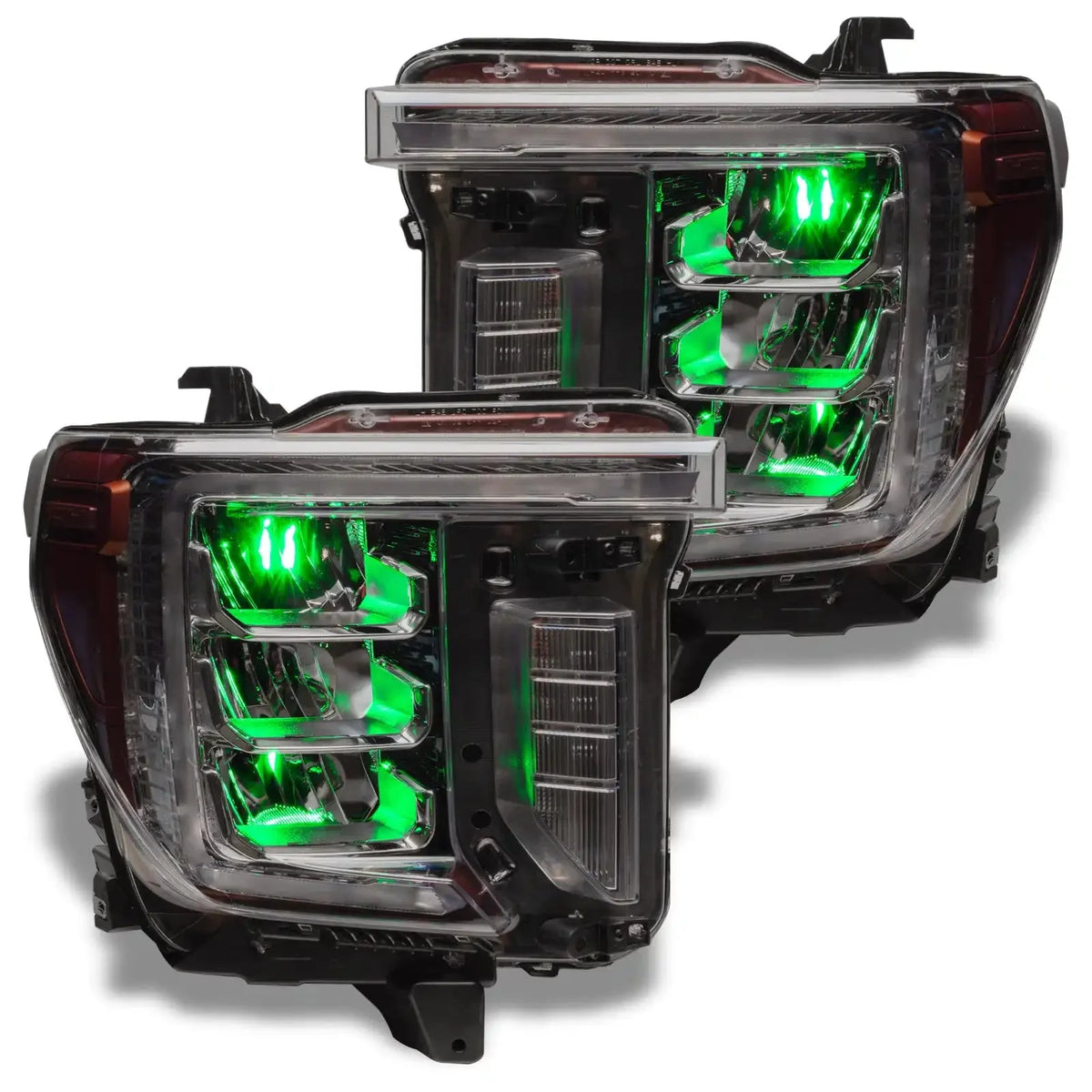 2020-2023 GMC Sierra 2500 HD/3500 HD ORACLE Lighting ColorSHIFT RGB Demon Eye Headlight Upgrade
