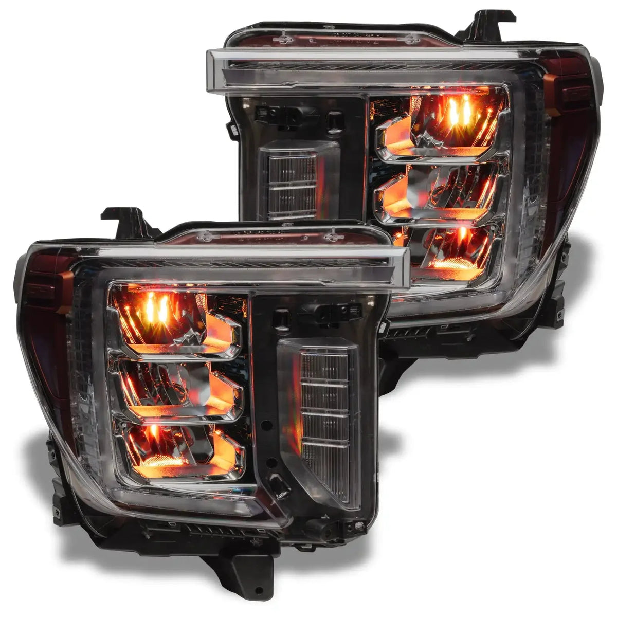 2020-2023 GMC Sierra 2500 HD/3500 HD ORACLE Lighting ColorSHIFT RGB Demon Eye Headlight Upgrade