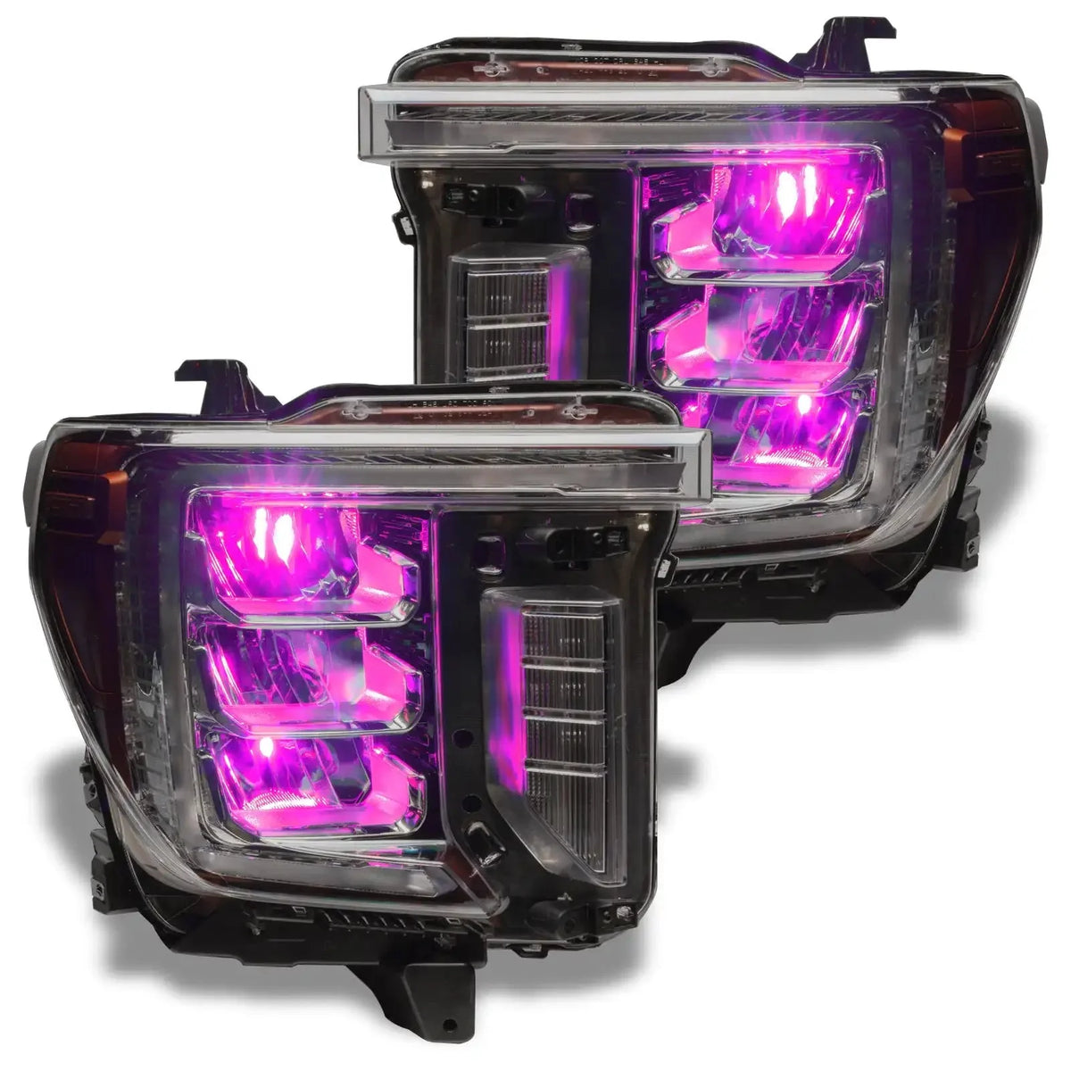 2020-2023 GMC Sierra 2500 HD/3500 HD ORACLE Lighting ColorSHIFT RGB Demon Eye Headlight Upgrade