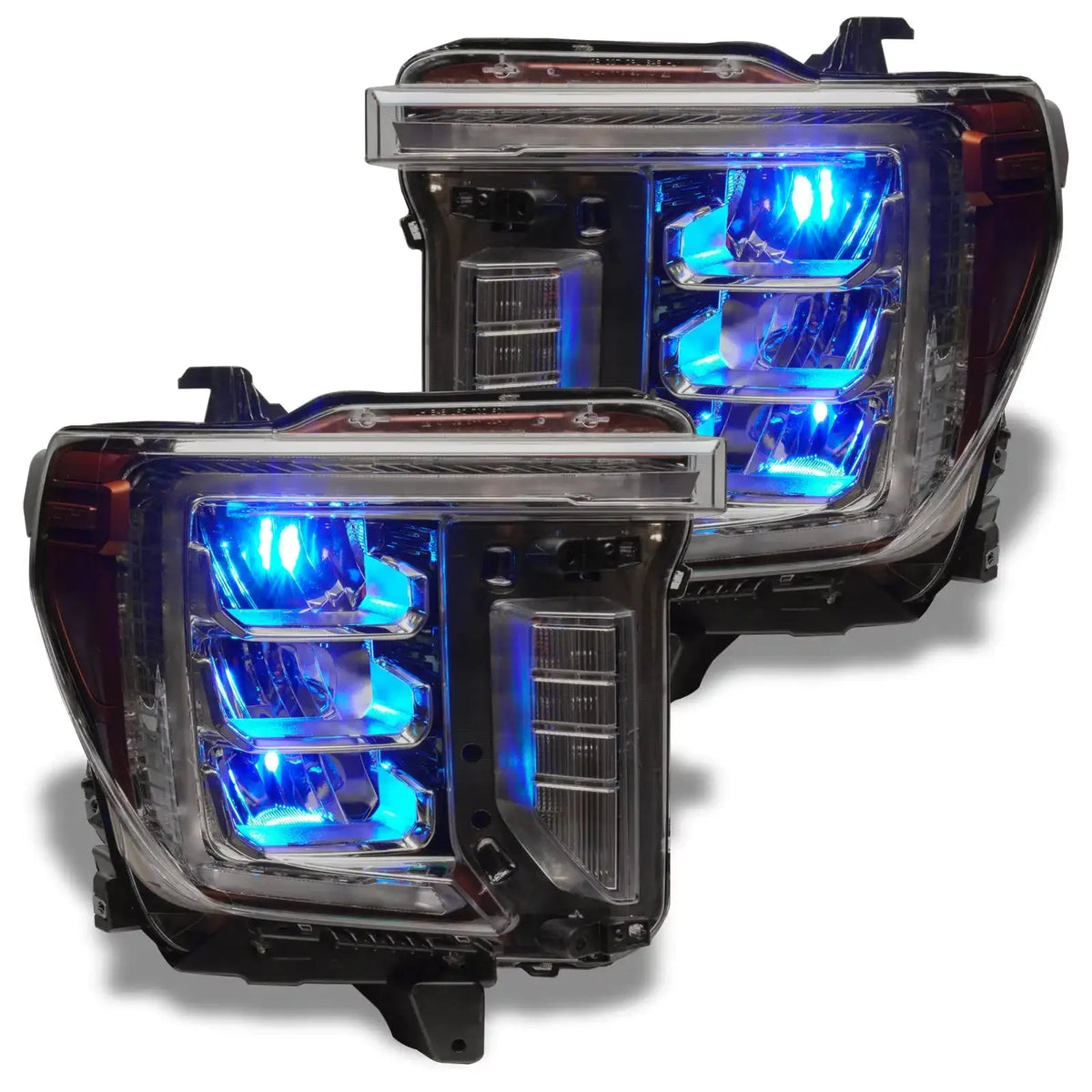 2020-2023 GMC Sierra 2500 HD/3500 HD ORACLE Lighting ColorSHIFT RGB Demon Eye Headlight Upgrade