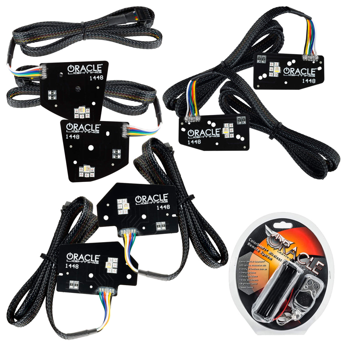 2019-2024 RAM 1500 ORACLE Lighting RGBW+A Headlight DRL Upgrade Kit - LED Projector Headlights