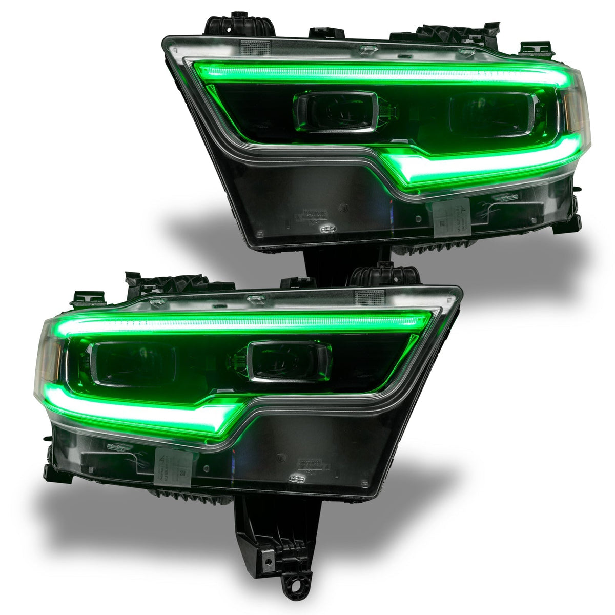 2019-2024 RAM 1500 ORACLE Lighting RGBW+A Headlight DRL Upgrade Kit - LED Projector Headlights