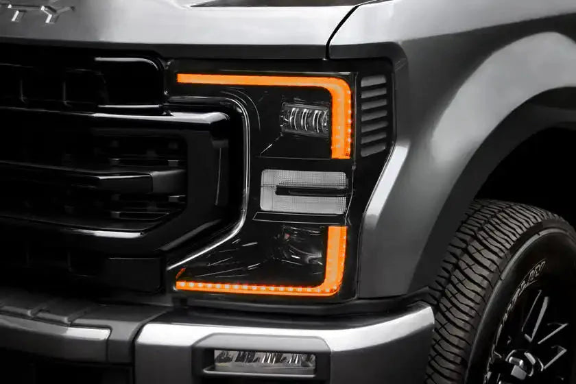 2020-2022 Ford F250/F350 Super Duty ORACLE Dynamic ColorSHIFT Headlight DRL Upgrade Kit w/Switchback Turn Signals