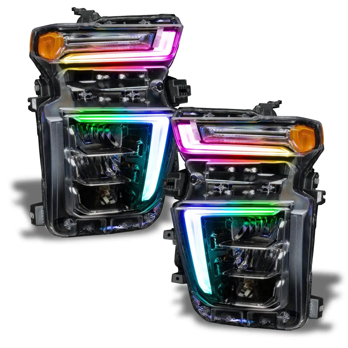 2020-2023 Chevrolet Silverado 2500 HD/3500 HD ORACLE ColorSHIFT RGB+W Headlight DRL Upgrade Kit