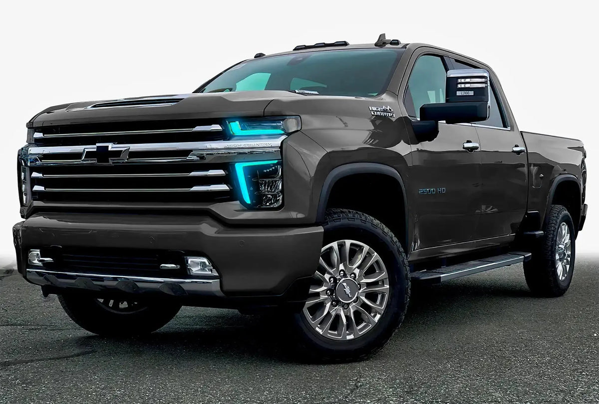 2020-2023 Chevrolet Silverado 2500 HD/3500 HD ORACLE ColorSHIFT RGB+W Headlight DRL Upgrade Kit