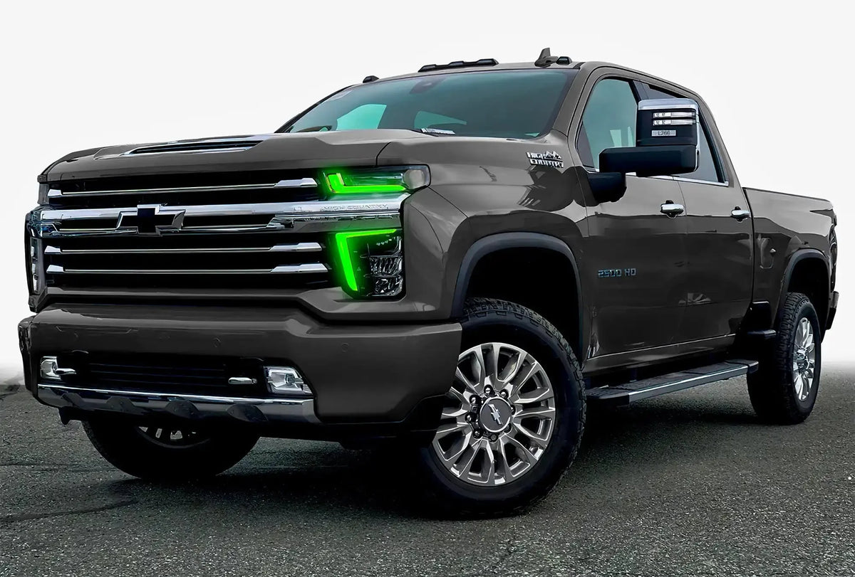 2020-2023 Chevrolet Silverado 2500 HD/3500 HD ORACLE ColorSHIFT RGB+W Headlight DRL Upgrade Kit
