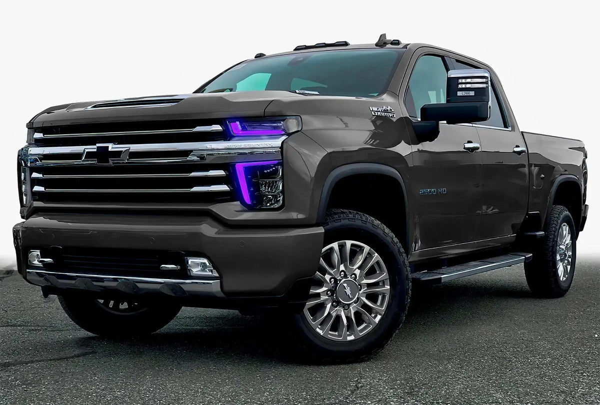 2020-2023 Chevrolet Silverado 2500 HD/3500 HD ORACLE ColorSHIFT RGB+W Headlight DRL Upgrade Kit