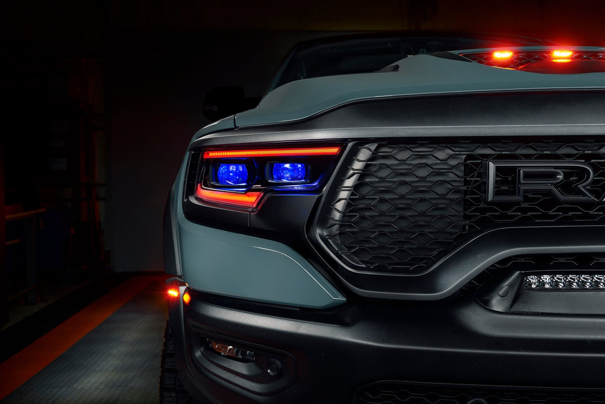 2019-2024 RAM 1500 ORACLE Lighting RGBW+A Headlight DRL Upgrade Kit - LED Projector Headlights