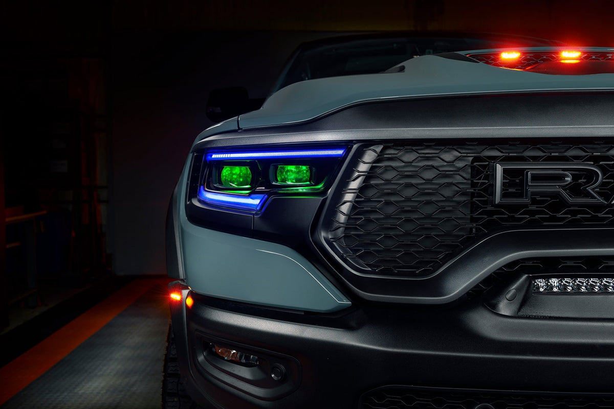 2019-2024 RAM 1500 ORACLE Lighting RGBW+A Headlight DRL Upgrade Kit - LED Projector Headlights