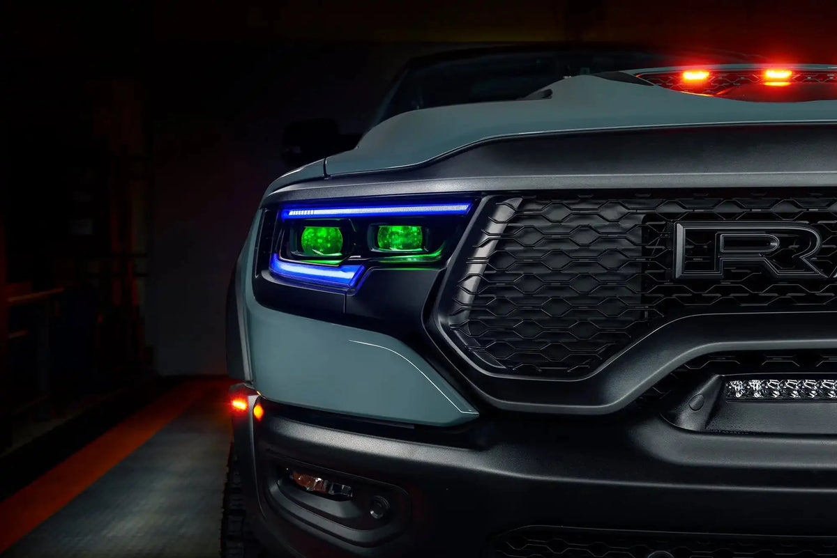 2019-2024 RAM 1500 ORACLE ColorSHIFT RGB Demon Eye Headlight Kit - LED Projector Headlights