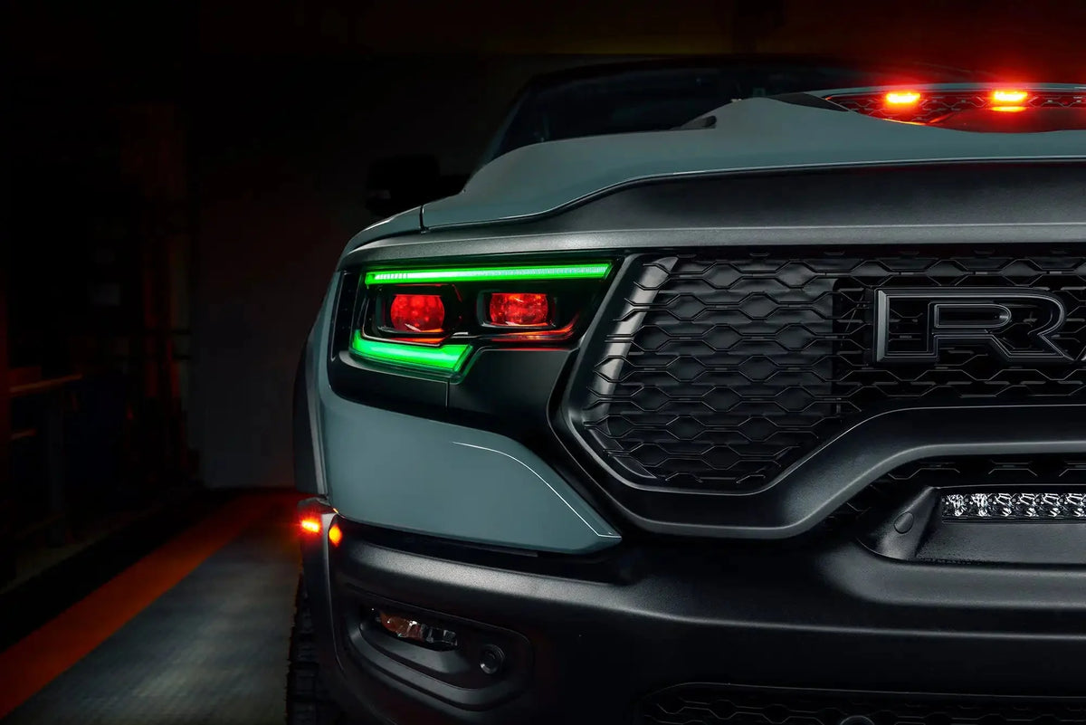 2019-2024 RAM 1500 ORACLE ColorSHIFT RGB Demon Eye Headlight Kit - LED Projector Headlights