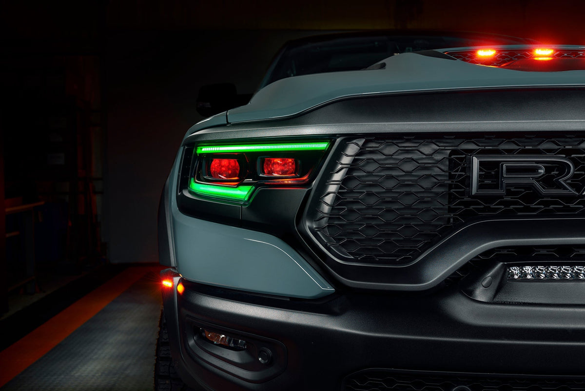 2019-2024 RAM 1500 ORACLE Lighting RGBW+A Headlight DRL Upgrade Kit - LED Projector Headlights