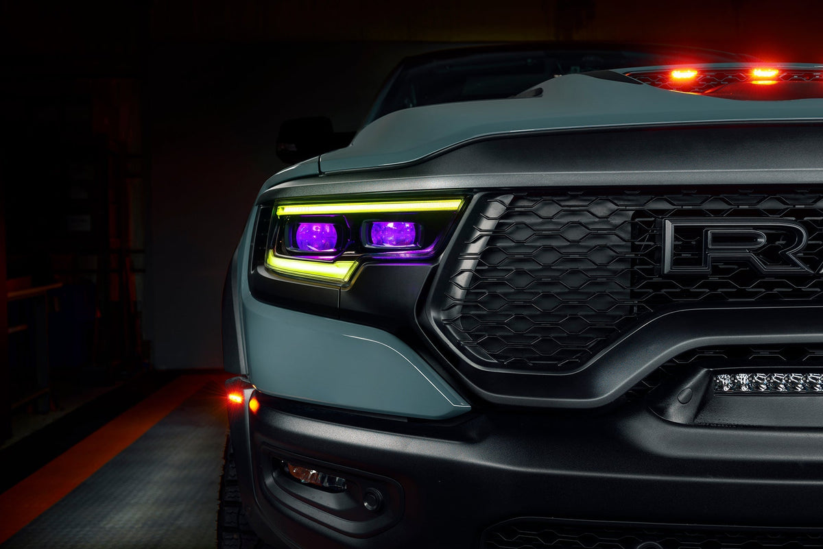 2019-2024 RAM 1500 ORACLE Lighting RGBW+A Headlight DRL Upgrade Kit - LED Projector Headlights