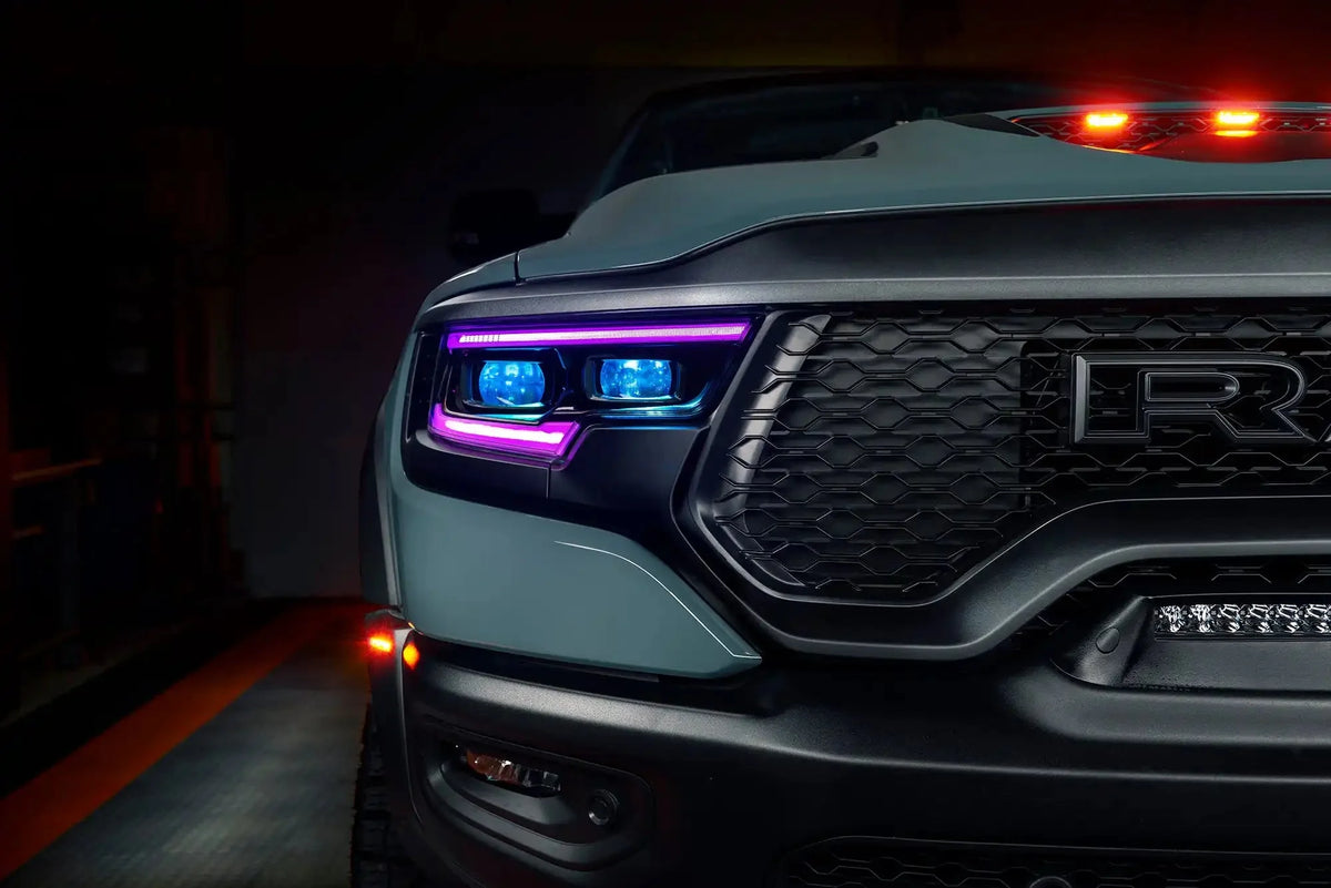 2019-2024 RAM 1500 ORACLE ColorSHIFT RGB Demon Eye Headlight Kit - LED Projector Headlights