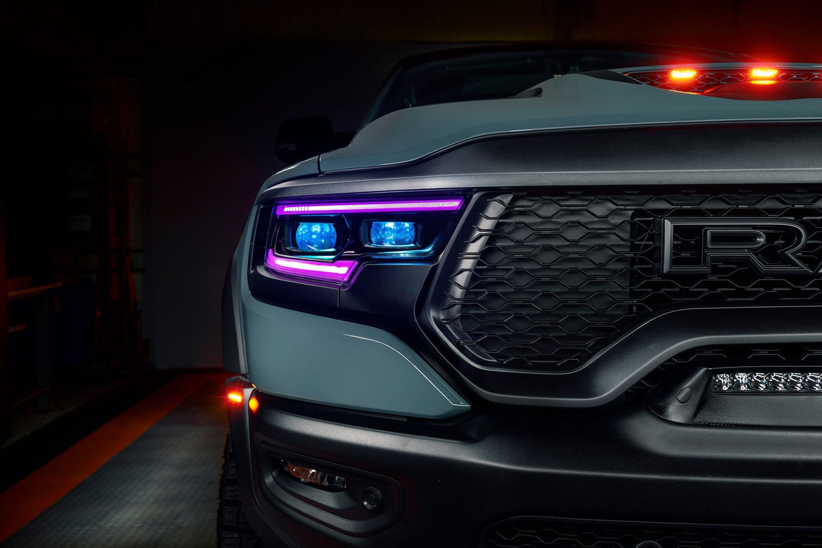 2019-2024 RAM 1500 ORACLE Lighting RGBW+A Headlight DRL Upgrade Kit - LED Projector Headlights